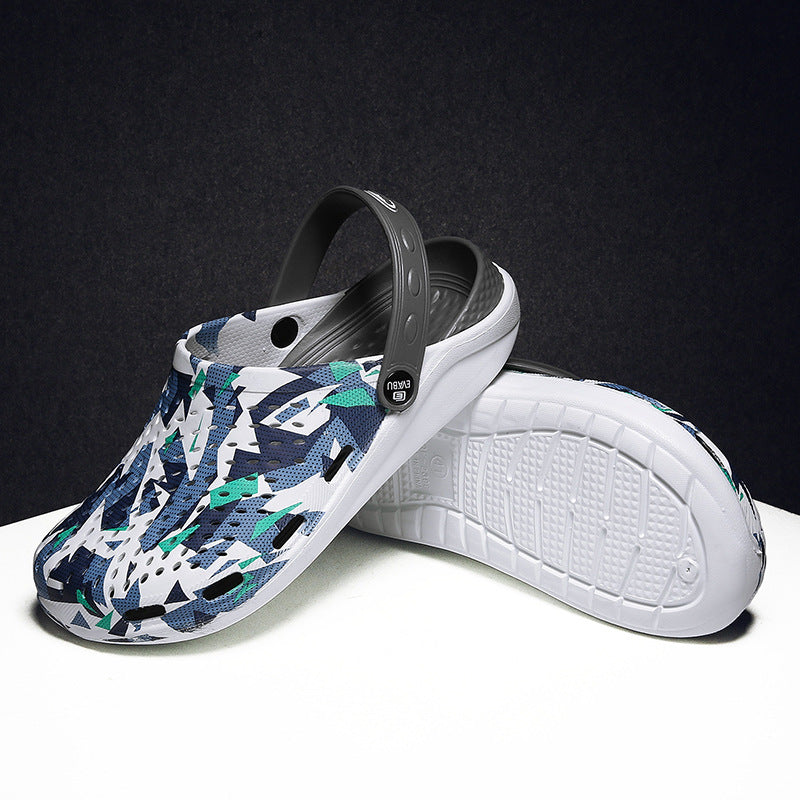 Unisex Sandals Outdoor Beach Shoes Men Hole Slippers Crocks