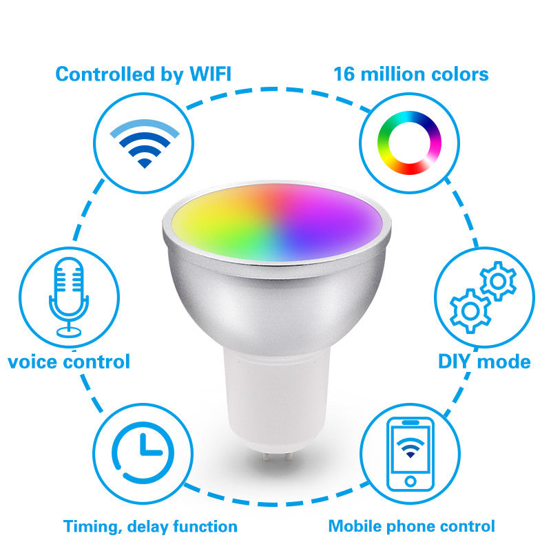 WIFI control RGBWC LED bulb