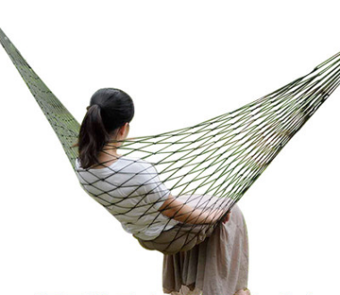 Nylon rope mesh hammock portable simple hammock swing - MentorG Store