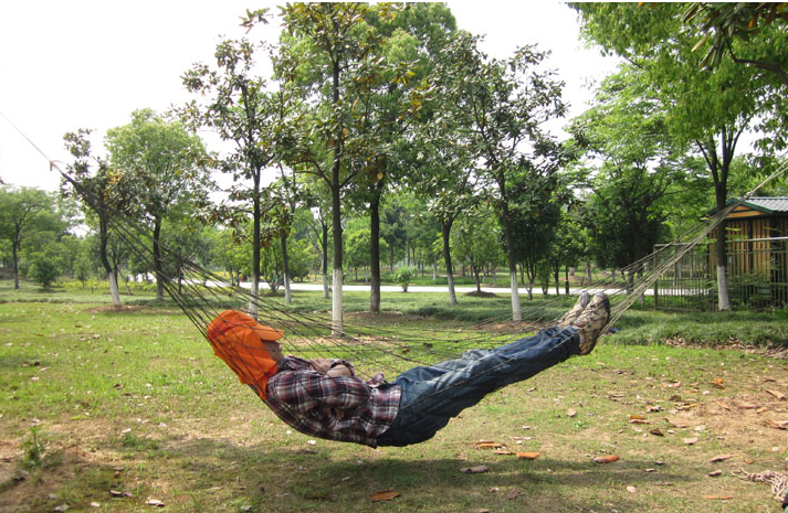 Nylon rope mesh hammock portable simple hammock swing - MentorG Store