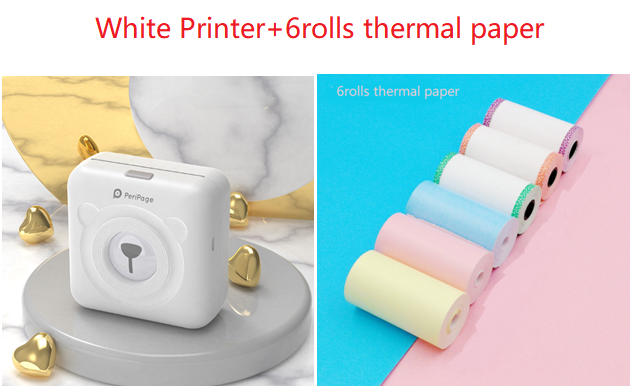 Mini Bliuetooth Wireless Thermal Printer Paper Sticker Label Printer - MentorG Store