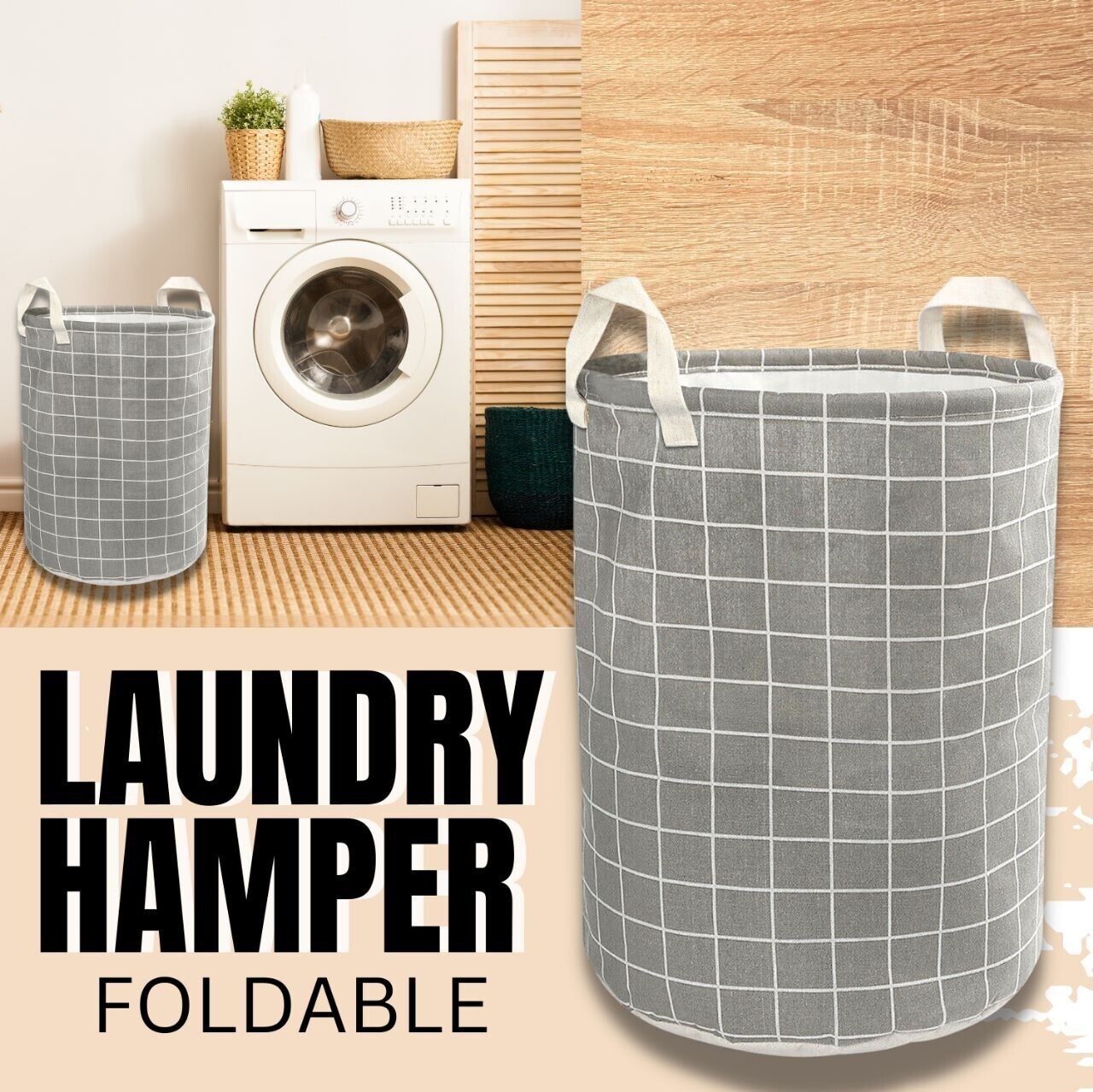 Foldable Hamper - Lightweight Laundry Basket Washing Bag For Home, Dorm & Travel - MentorG Store