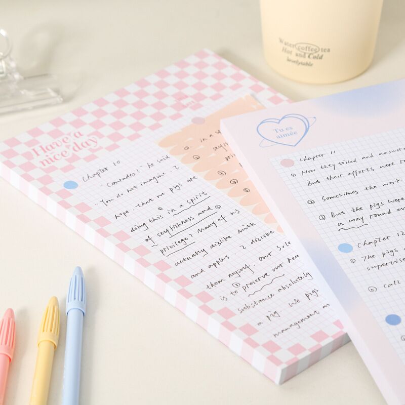Sheets Kawaii Grid Memo Paper Note Pads - MentorG Store