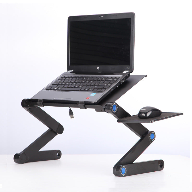 Laptop Table Stand With Adjustable Folding Ergonomic Design Stand Notebook Desk For Ultrabook Netbook Or Tablet With Mouse Pad - MentorG Store