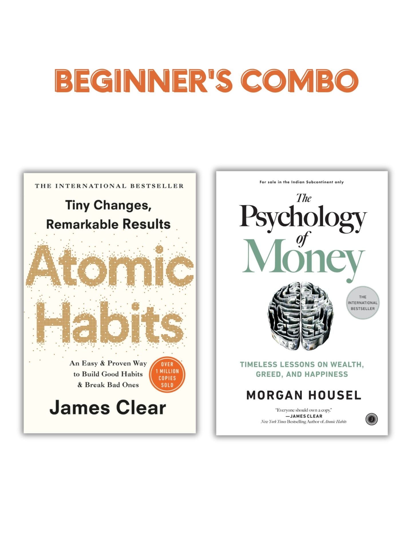Atomic Habits And Psychology Of Money Combo