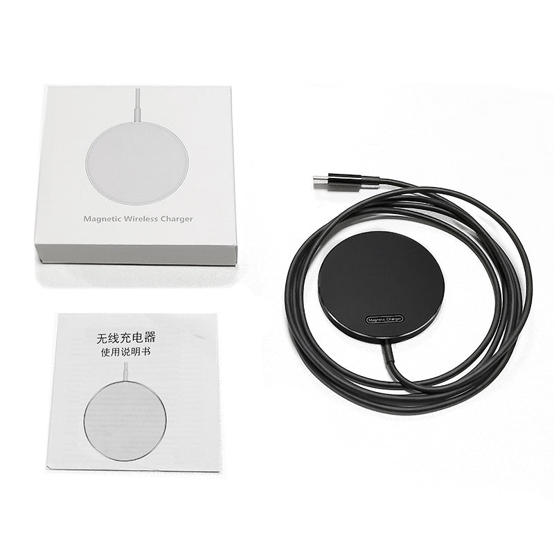 Transparent Magnetic Wireless Charger Phone Electrical Desktop Round Fast
