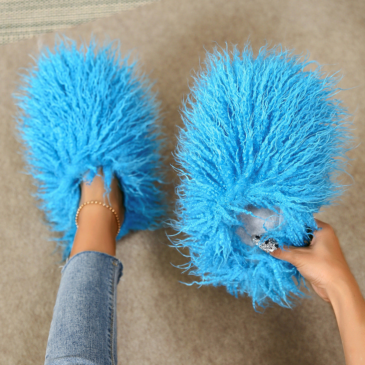 Warm Women's Home Cotton Slippers