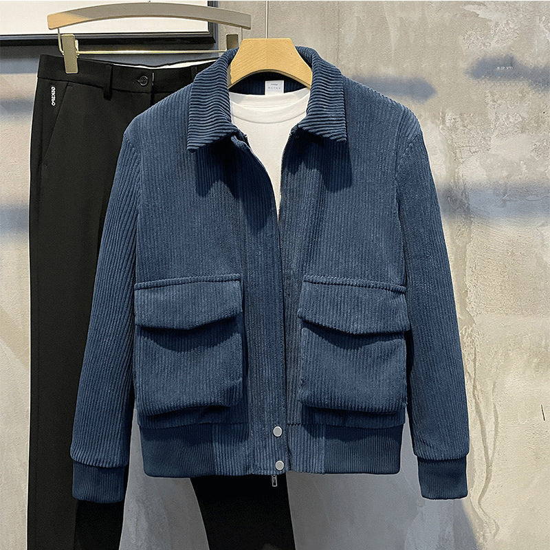 Corduroy Coat Men's Trendy Jacket Trendy Brand Fashion - MentorG Store