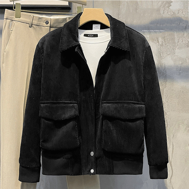 Corduroy Coat Men's Trendy Jacket Trendy Brand Fashion - MentorG Store