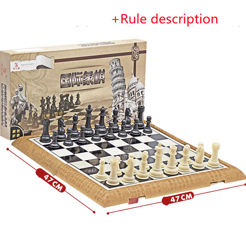 Large Children's Game For Chess With Magnetic Board Chess Pieces - MentorG Store